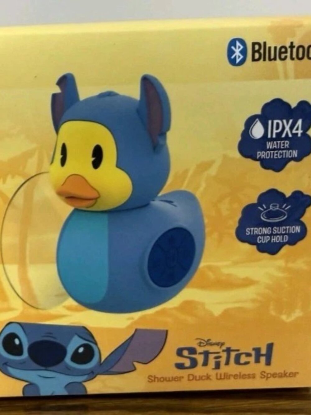 DISNEY STITCH Duck Bluetooth Wireless Shower Speaker Brand New In Box Never Open